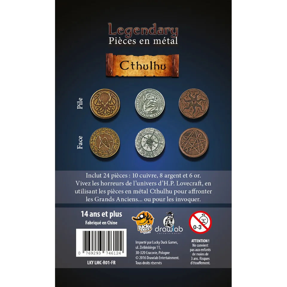 LEGENDARY METAL COINS - Set Cthulhu