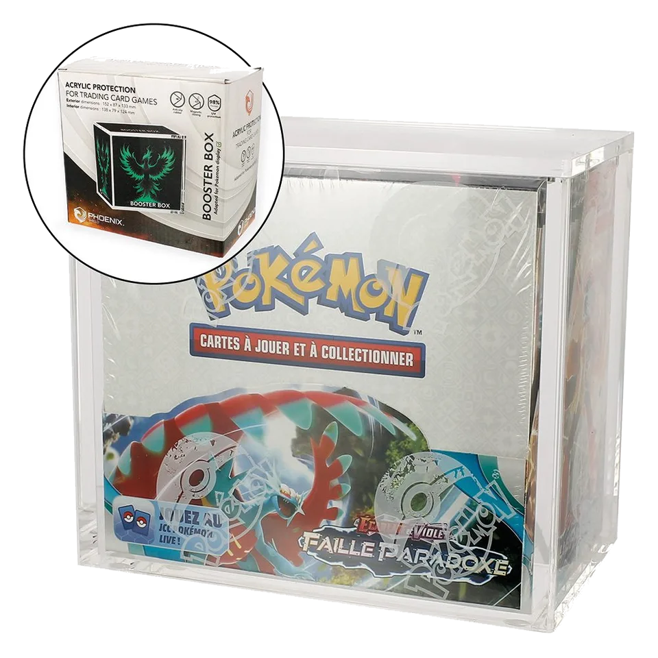 PHOENIX SHIELD - Boite-vitrine acrylique pour display Pokemon