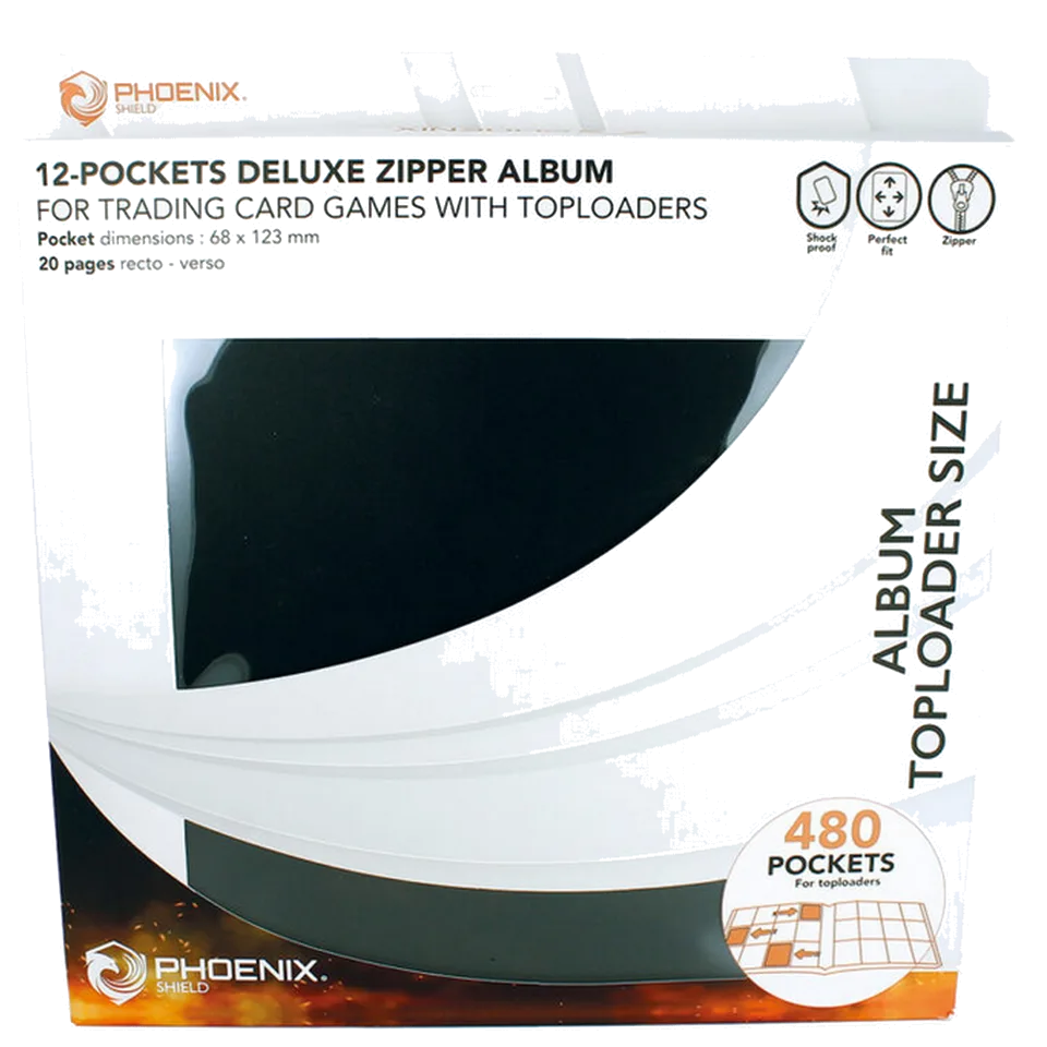 PHOENIX SHIELD - Deluxe Portfolio TOPLOADER 12 cases (480 cartes)