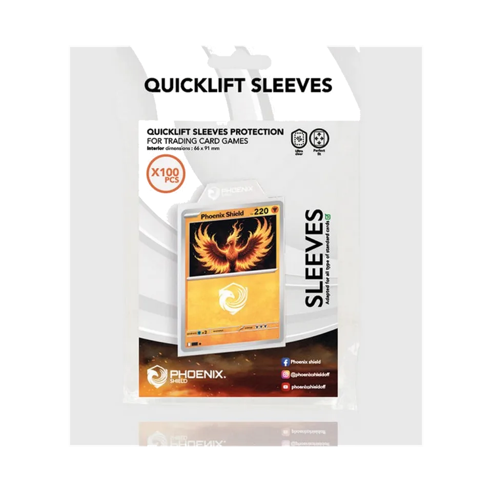 PHOENIX SHIELD - Lot 100 Sleeves Quicklift 66x91 mm 69081