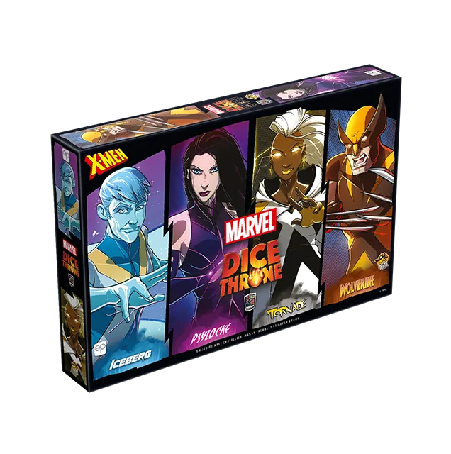 DICE THRONE MARVEL - Iceberg, Psylocke, Tornade, Wolverine