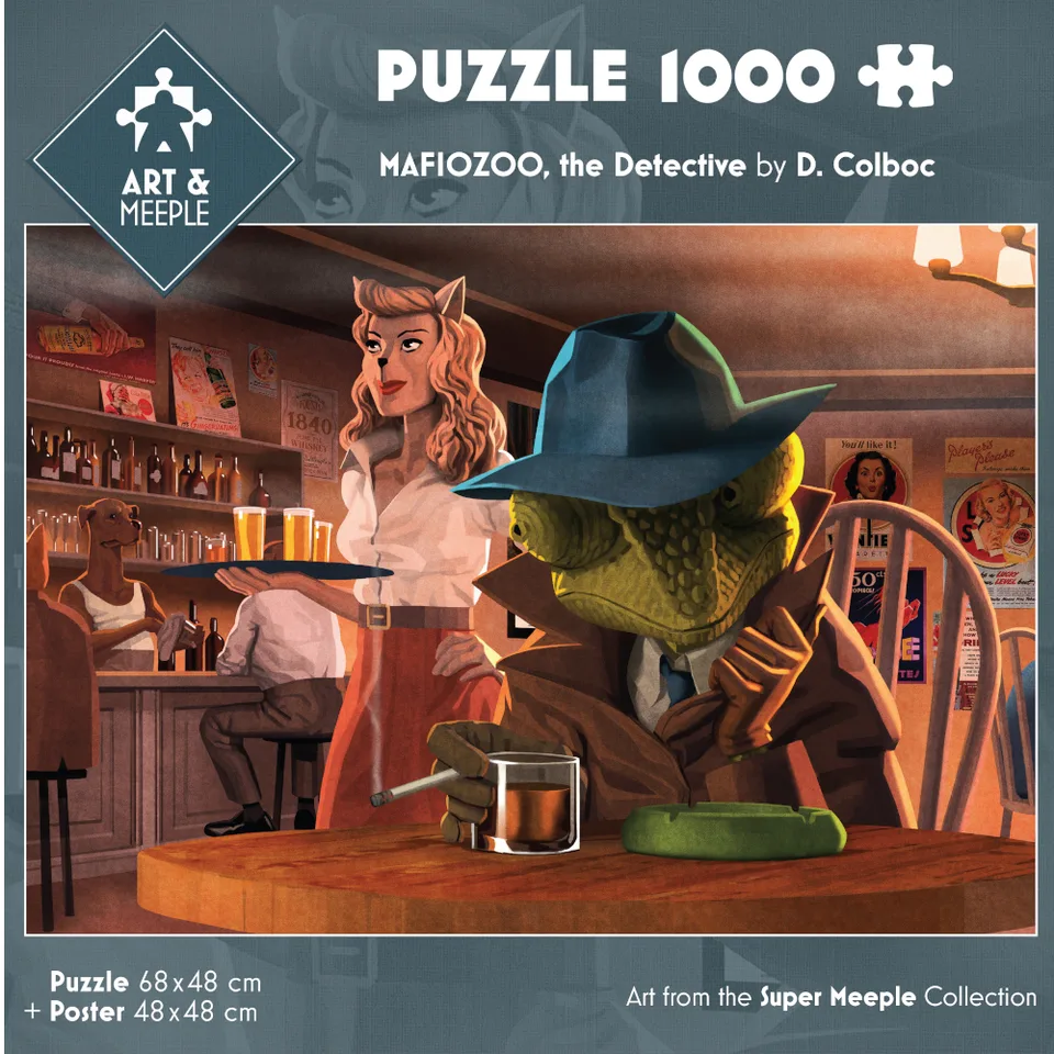 ART&MEEPLE - Puzzle 1000 pièces 68x48cm Mafiozoo