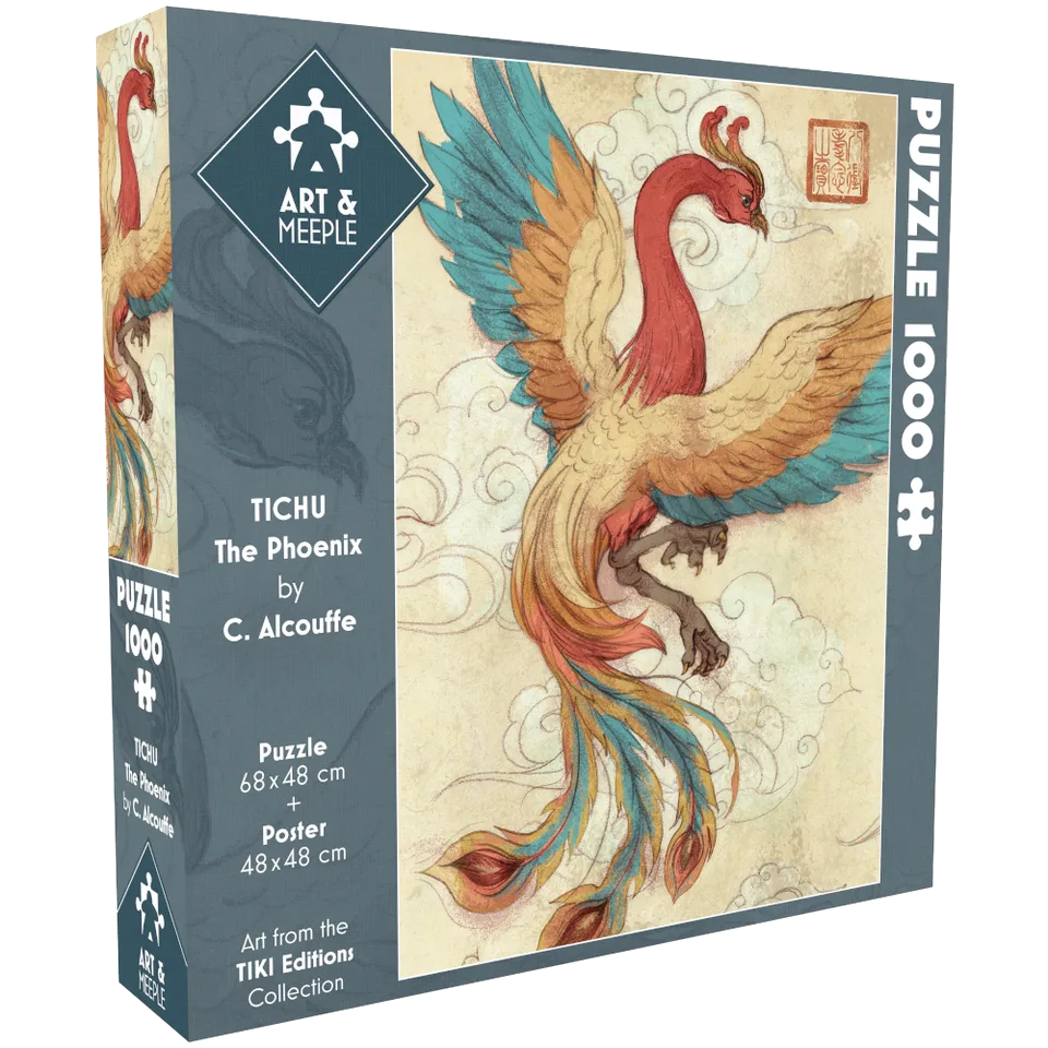 ART&MEEPLE - Puzzle 1000 pièces 68x48cm TICHU, Phoenix