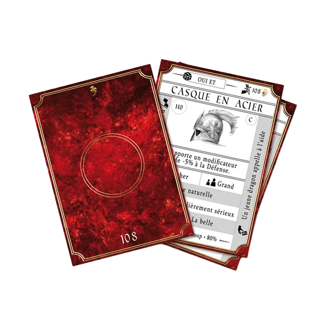 TERRES-DRAGONS JDR - Deck de 110 cartes