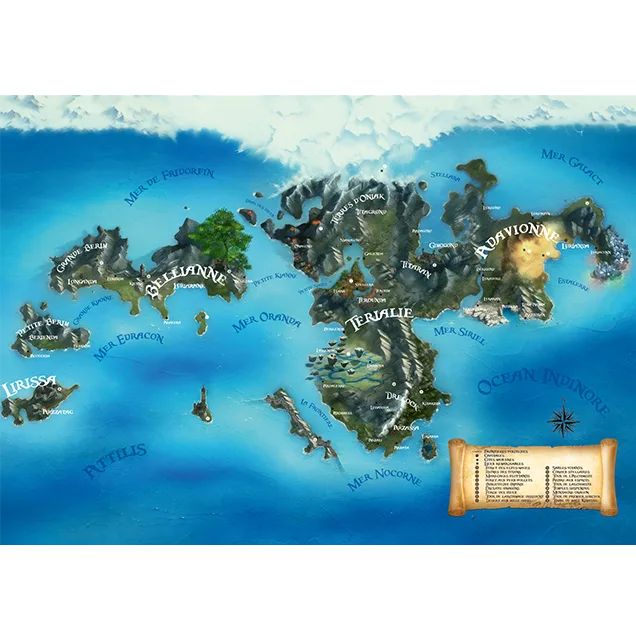 TERRES-DRAGONS JDR - Plan des Terres-Dragons