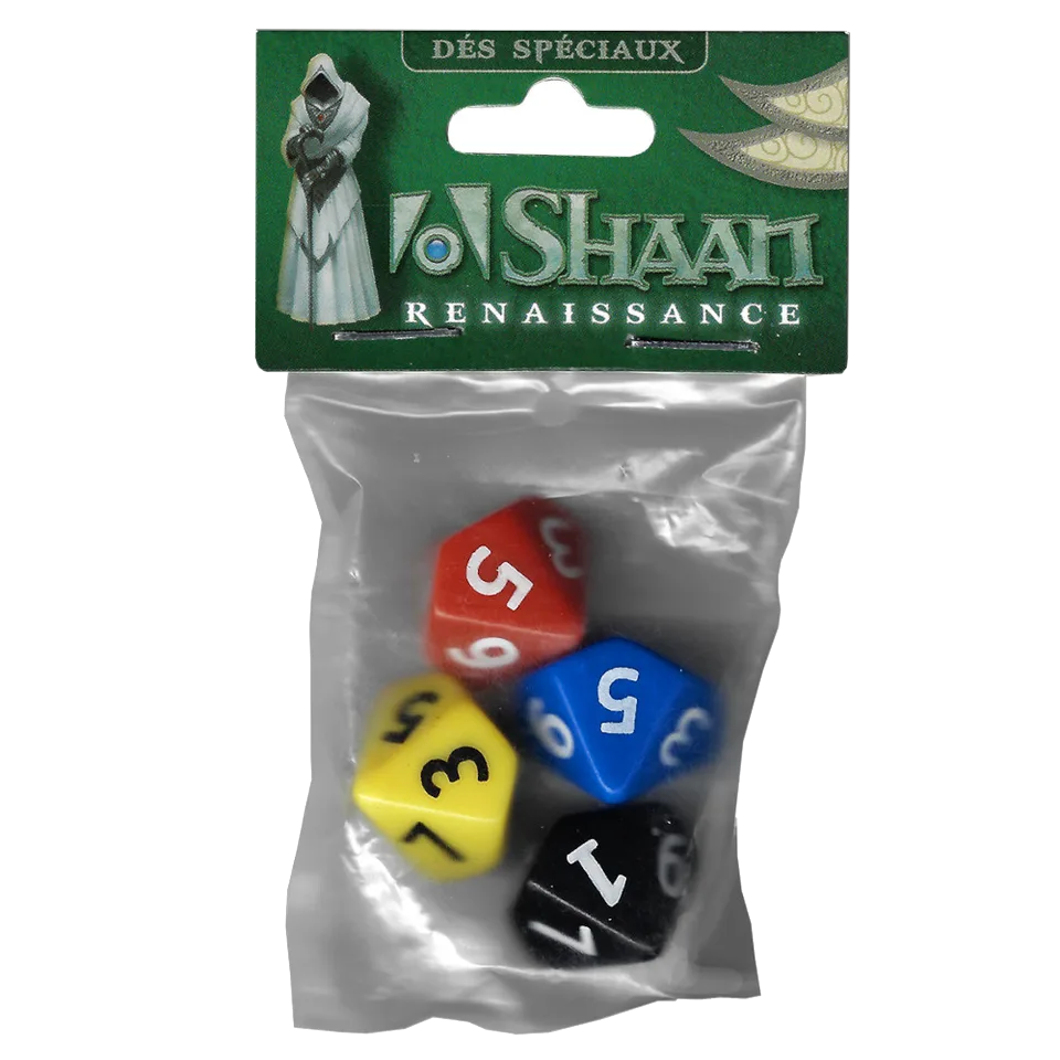 SHAAN SET DE DES - Set de 4 Dés Spéciaux Chrysalis
