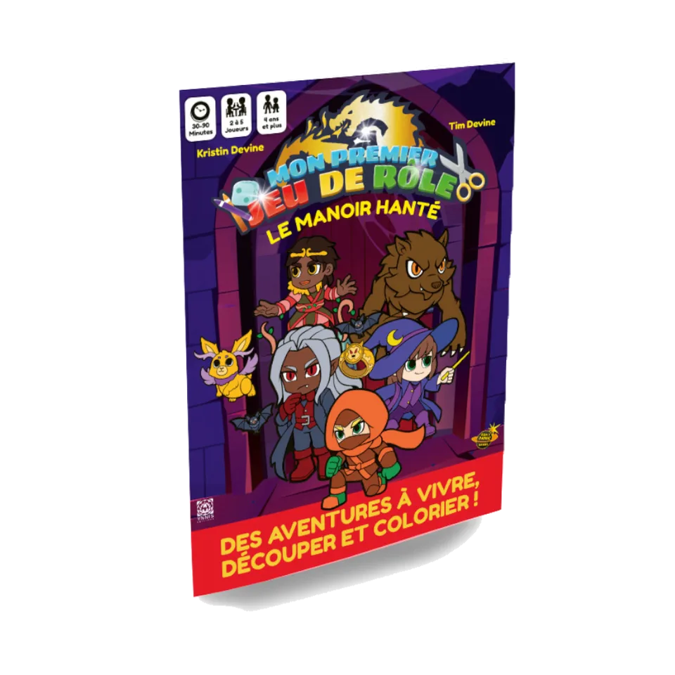 MON PREMIER JEU DE ROLE Une aventure à colorier - Le Manoir hanté